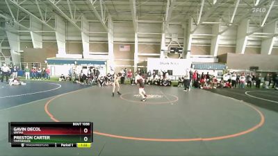 106 lbs Cons. Round 3 - Preston Carter, Timpanogos vs Gavin Decol, Uintah