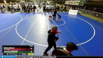 67 lbs Champ. Round 1 - Seth Sobaje, California vs Davian Andrade, G-Style Wrestling Club