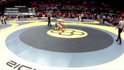 D1-106 lbs Cons. Round 1 - Justin Winter, Fairmont vs Lucas Schulz, Brecksville