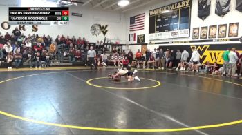 106 lbs Quarterfinal - Jackson McGonegle, Center Point-Urbana vs Carlos Enriquez-Lopez, Waterloo West