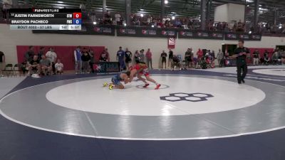 57 lbs Champ. Rd Of 32 - Justin Farnsworth, Steller Trained Wrestling vs Braydon Pacheco, Falcon Wrestling Club