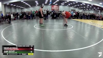 285 lbs Cons. Semi - Nicholas Walke, Guerrilla Wrestling (GWA) vs Gabe Ratliff, Grundy Wrestling Club