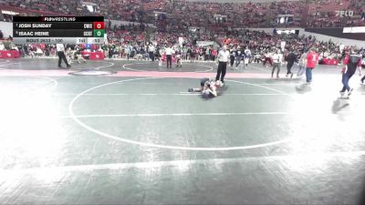 100 lbs Cons. Round 3 - Isaac Heine, Askren Wrestling Academy vs Josh Sunday, CrassTrained: Weigh In Club