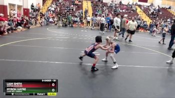 58 lbs 3rd Place Match - Liam Smith, Gaston Grizzlies vs Myron Hayre, Cane Bay Cobras