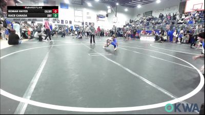 46 lbs Consi Of 16 #2 - Roman Hayes, Carl Albert vs Kace Canada, Smith Wrestling Academy
