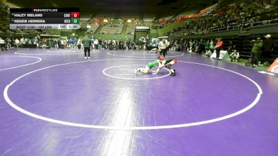 120 lbs Quarterfinal - Haley Ireland, Centennial vs Kenzie Herrera, Reedley