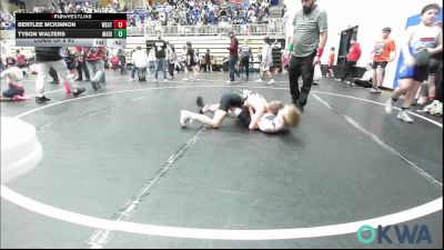 76 lbs Consi Of 8 #2 - Bentlee McKinnon, Weatherford Youth Wrestling vs Tyson Walters, Madill Takedown