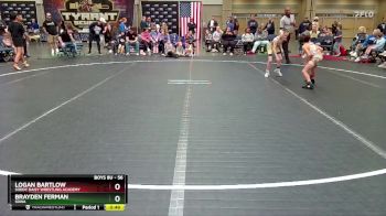 56 lbs Quarterfinal - Brayden Ferman, SDWA vs Logan Bartlow, Soddy Daisy Wrestling Academy