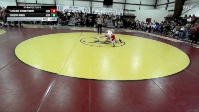 113 lbs Quarterfinal - Krew King, North Sanpete vs Chase Sorensen, North Sanpete