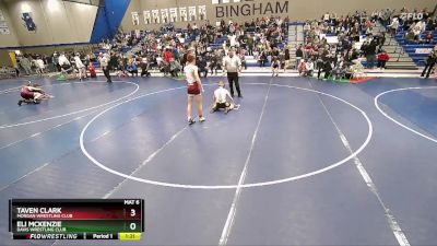 135 lbs Quarterfinal - Taven Clark, Morgan Wrestling Club vs Eli McKenzie, Davis Wrestling Club