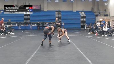 131 lbs Quarterfinal - Olivia Messerly, Campbellsville University vs Janida Garcia, Emmanuel University