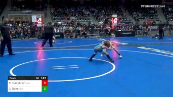 61 lbs Final - Brock Humphrey, Young Guns/Letters Trained vs Carson Blum, Unattached