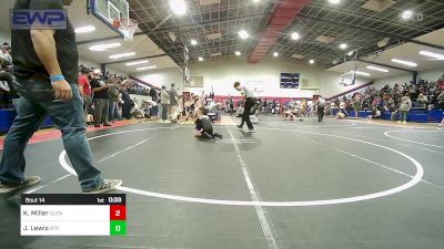 61 lbs Quarterfinal - Kyler Miller, Glenpool Warriors vs Jonny Lewis, Tulsa Blue T Panthers