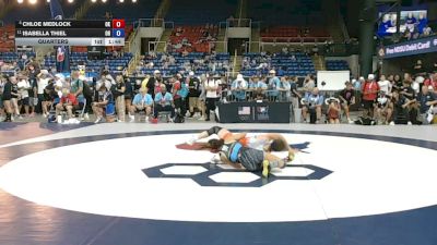 110 lbs Quarters - Chloe Medlock, Oklahoma vs Isabella Thiel, Ohio