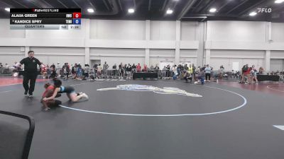 130 lbs Quarters - Alaija Green, Hunter Wrestling Club vs Kandice Spry, Team Miron