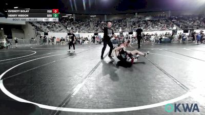 90 lbs Consi Of 8 #2 - Everett Bolay, Perry Wrestling Club vs Henry Hibdon, Barnsdall Youth Wrestling