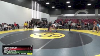 75 lbs Round 3 (8 Team) - Logan Brickley, Rebellion vs Braylon Butts, Junior Terps Xtreme (MY)