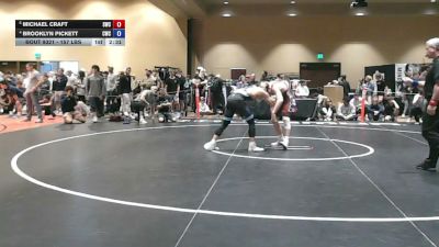 157 lbs Quarters - Michael Craft, Seagull Wrestling Club vs Brooklyn Pickett, Capital Wrestling Club
