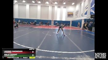 105 lbs Champ. Round 2 - Jasmine Canonizado, JW Robinson vs Perjia DuPont, Paramus Catholic