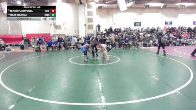 138 lbs Consi Of 4 - Isaiah Campbell, Rockville vs Sam Markaj, Notre Dame-West Haven