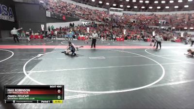 110 lbs Cons. Round 3 - Owen Feucht, Waunakee Wrestling Club vs Max Robinson, Lodi Wrestling Club