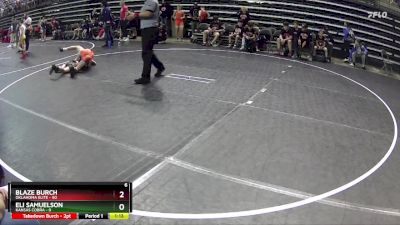 95 lbs Round 3 (6 Team) - Blaze Burch, Oklahoma Elite vs Eli Samuelson, Kansas Cobra