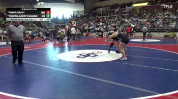 6A 170 lbs Quarterfinal - Olivia Stout, SOUTHSIDE HIGH SCHOOL vs Valeria Lopez Fajardo, Little Rock Southwest High School