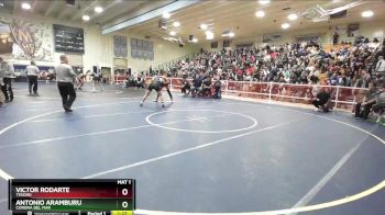 160 lbs Quarterfinal - Antonio Aramburu, Corona Del Mar vs Victor Rodarte, Tesoro