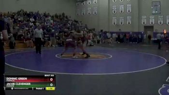 220 lbs Semifinal - Dominic Green, Franklin vs Jacob Clevenger, Fairview