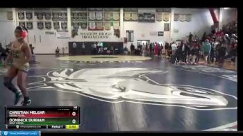 106 lbs Cons. Round 4 - Dominick Durham, Holy Cross vs Christian Melgar, Sierra Vista