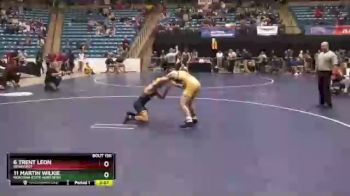 141 lbs Champ. Round 2 - 11 Martin Wilkie, Montana State-Northern vs 6 Trent Leon, Reinhardt