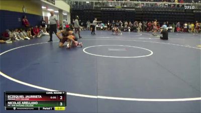 125 lbs Cons. Round 7 - Nicolas Arellano, Mt. San Antonio College vs Eczequiel Jaurrieta, Fresno City College