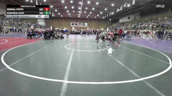 100 lbs Champ. Round 1 - Kendal Potts, Yukon vs Kadynce Loyd, Smithville