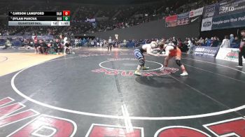 5A Boys 215 lbs Quarterfinal - Carson Langford, Dallas Boys vs Dylan Pascua, Hillsboro Boys