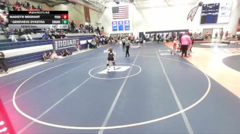 115 lbs Semifinal - Genevieve Dykstra, Edwardsville (H.S.) vs Madizyn Megrant, Pekin