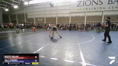 120 lbs Cons. Round 3 - Scotty Keller, Sanderson Wrestling Academy vs Milo Fowden, Sanderson Wrestling Academy