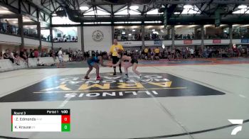 115-119 lbs Round 3 - Zion Edmonds, Lion`s Den Wrestling Academy vs Kate Krause, EBF Rockets