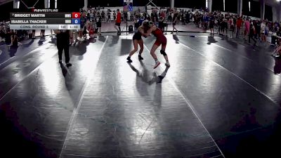 100 lbs Cons. Round 2 - Bridget Martin, Mooresville Wrestling Club vs Isabella Thacker, Ohio