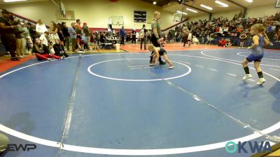 52 lbs Rr Rnd 4 - Aspen Shelton, Team Tulsa Wrestling Club vs Eliza Tidwell, Chieftain Wrestling Club