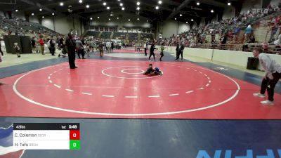 43 lbs Consolation - Christian Coleman, Georgia vs Hunter Tafs, Bremen Takedown Club