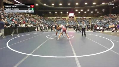 215 lbs Quarterfinal - Tyrus Young, Salina-Central vs Lucas Freeman, Goddard-Eisenhower