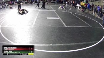 110 lbs Champ. Round 1 - Crew Carlson, The Best Wrestler vs Carl Sell, Scottsbluff Wrestling Club