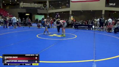 126 lbs Cons. Round 5 - Hunter Knox, OK vs Christopher Ankenman, MO