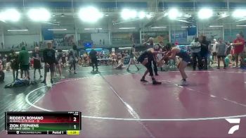 138 lbs Quarters & 1st Wb (16 Team) - Zion Stephens, MF Purge Green vs Riddeck Romano, Alabama Elite Blue