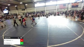 130 lbs Round Of 16 - Nicco Coleman, Crismon HS vs Ryan Russell-Ortiz, AHA Patriots Wrestling