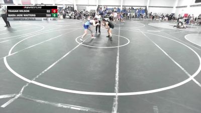 123 lbs Quarterfinal - Eva Downs, Rkda vs Cerline Dominguez, Matador Wrestling Club