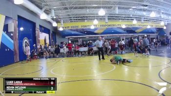 100 lbs Round 3 - Kevin McLean, Legends Athletics vs Luke Ladle, Florida Scorpions Wrestling Cl