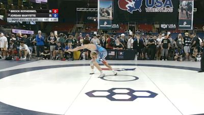 132 lbs Champ. Rd Of 32 - Brock Rothermel, Pennsylvania vs Jordan Manyette, Pennsylvania