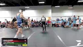 138 lbs Finals (2 Team) - Colin Scherer, #BradyStrong vs John Rovillard, SLWC