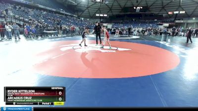 102 lbs Semifinal - Arcadius Cruz, Team Aggression Wrestling Club vs Ryder Kittelson, South West Washington Wrestling Club